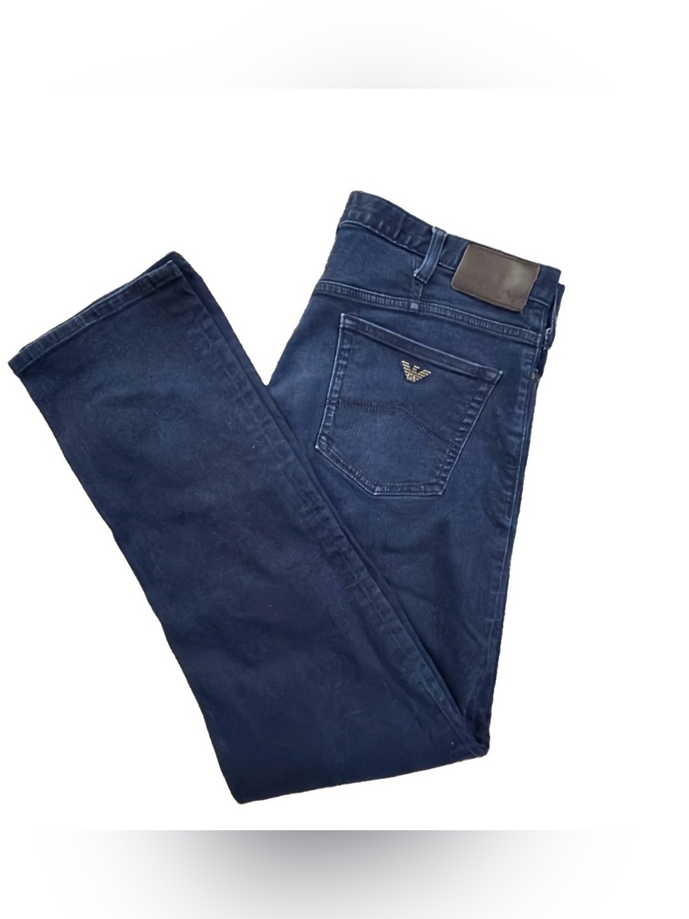 Emporio Armani Men's Dark Navy Slim Straight Jeans